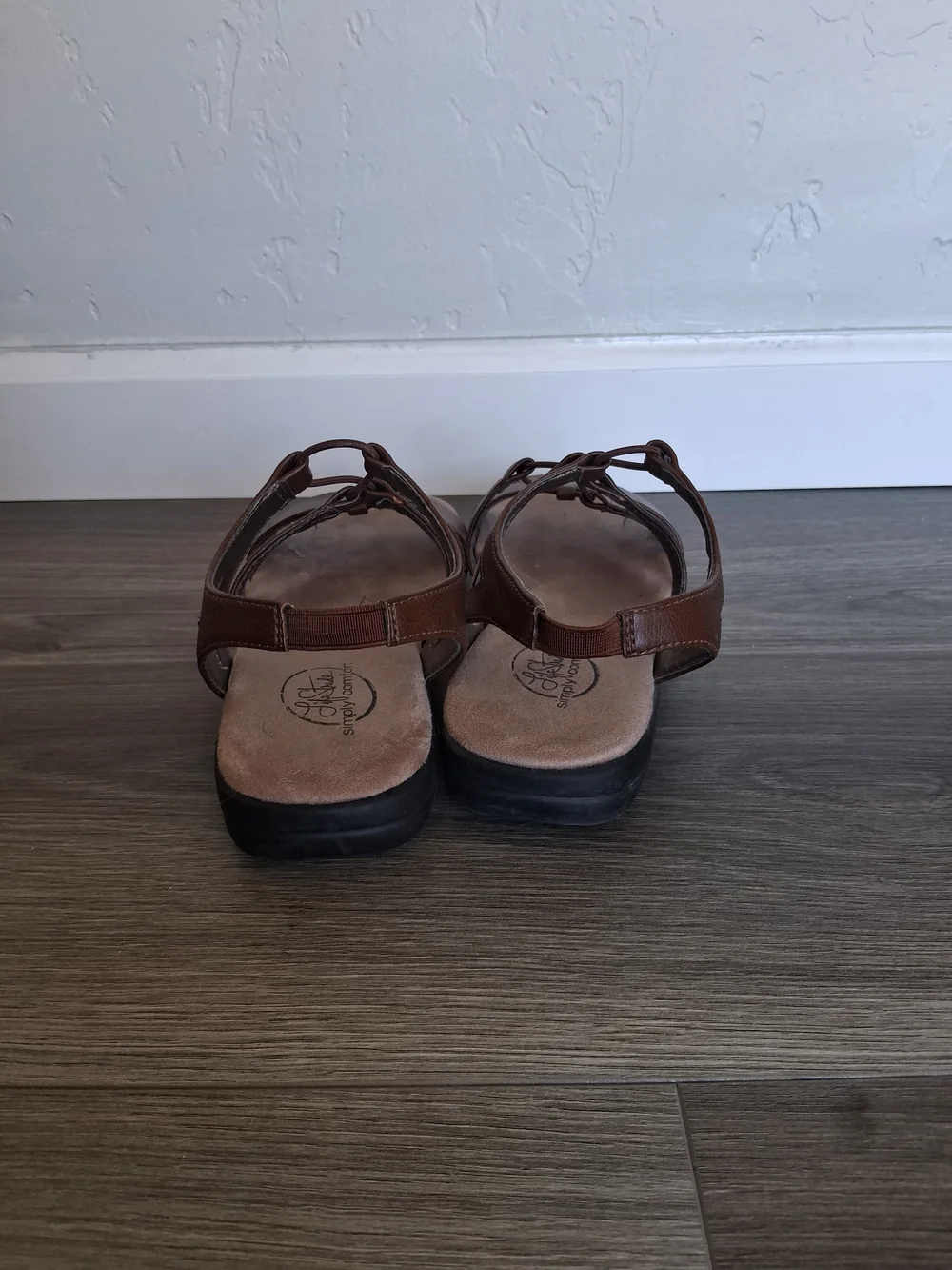 LifeStride Simply Comfort Eleanora Brown Gladiator Sandals Women's Sz 7M Comfort
